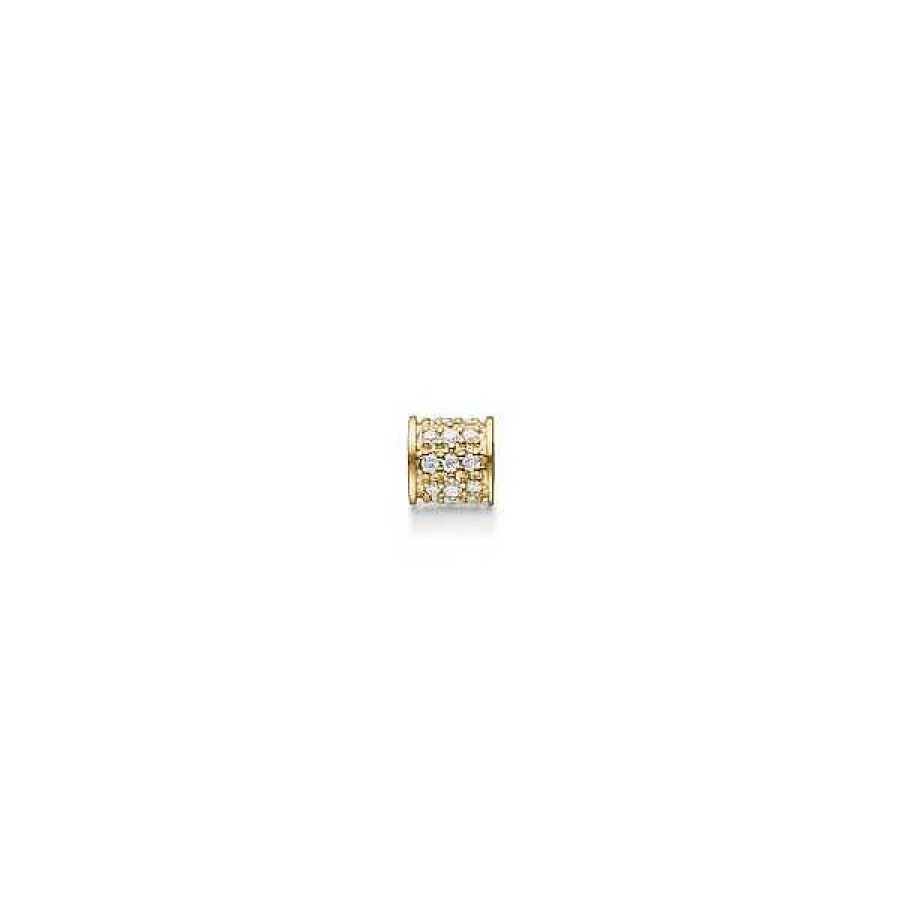 Armb Nder Mads Z | Black Sun Golden Diamond Perle In 14 Kt. Gold Mit Diamanten Von Mads Z