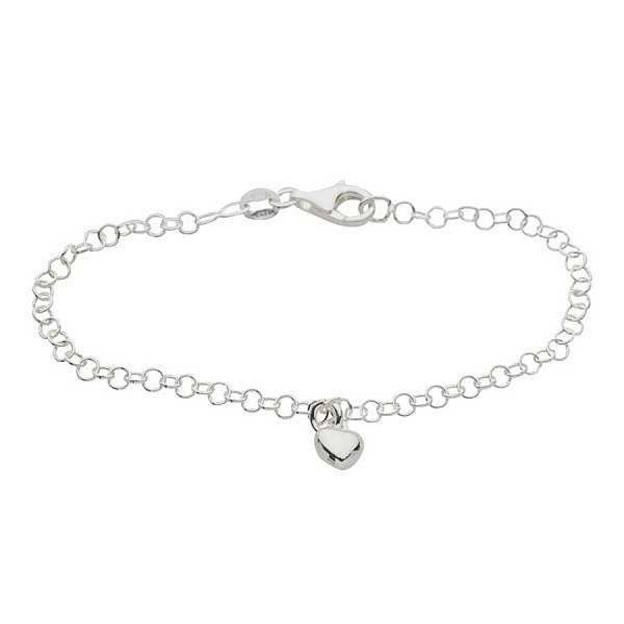 Armb Nder Nordahl Andersen | Silbernes Armband F R Kinder Mit 1 Herz In Silber