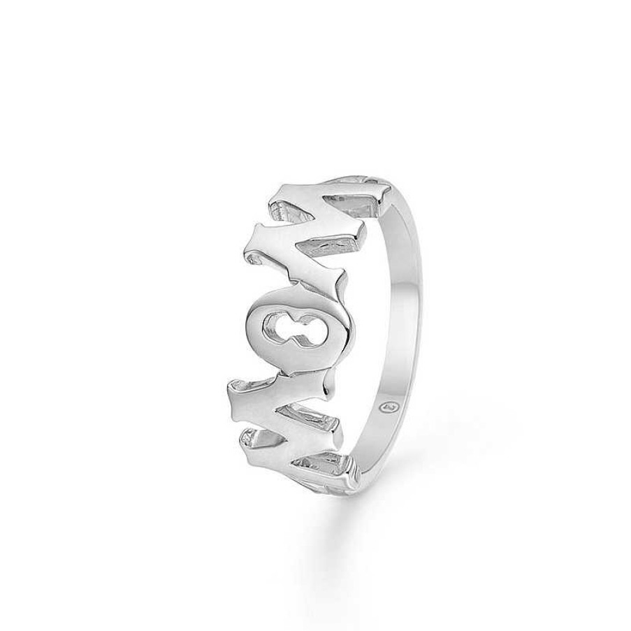 Ringe Mads Z | Mads Z - Mom / Wow Ring In Silber