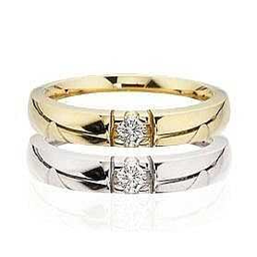 Ringe Scrouples | Scrouples - Ehering Grace Aus 14Kt. Mit 0,03Ct. Diamanten