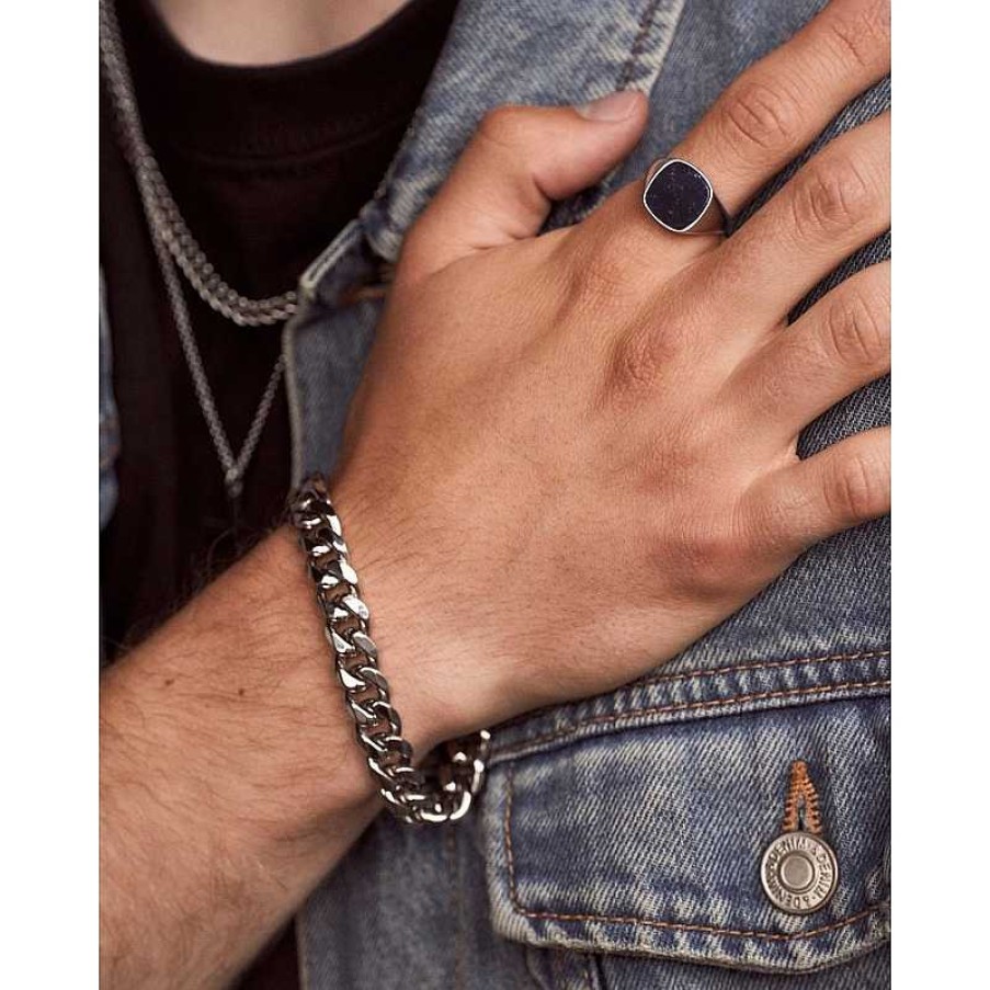 Schmuck F R M Nner Nordahl Andersen | Son Of Noa Herrenring Aus Silber Mit Blauem Sodalith