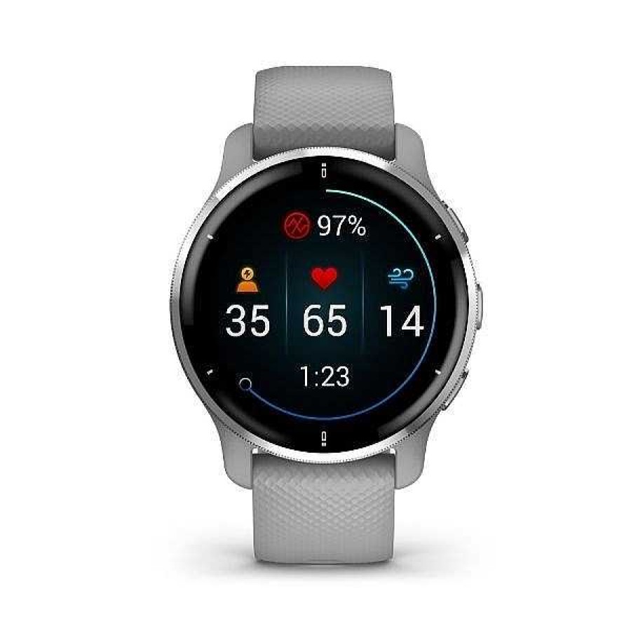 Uhren GARMIN | Garmin - Venu 2 Plus, Gps, Powder Gray + Passivierte Smartwatch