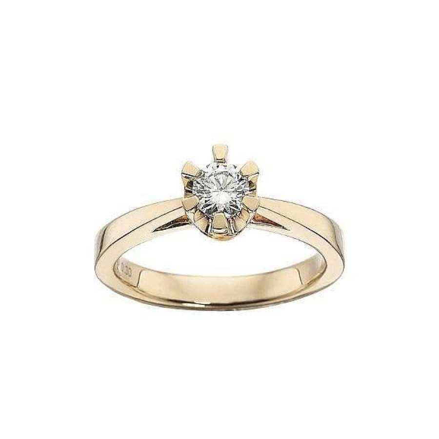 Ringe Scrouples | Prinzessinnenring - 14 Karat Gold Mit Brillanten Von 0,03 - 0,50 Karat.