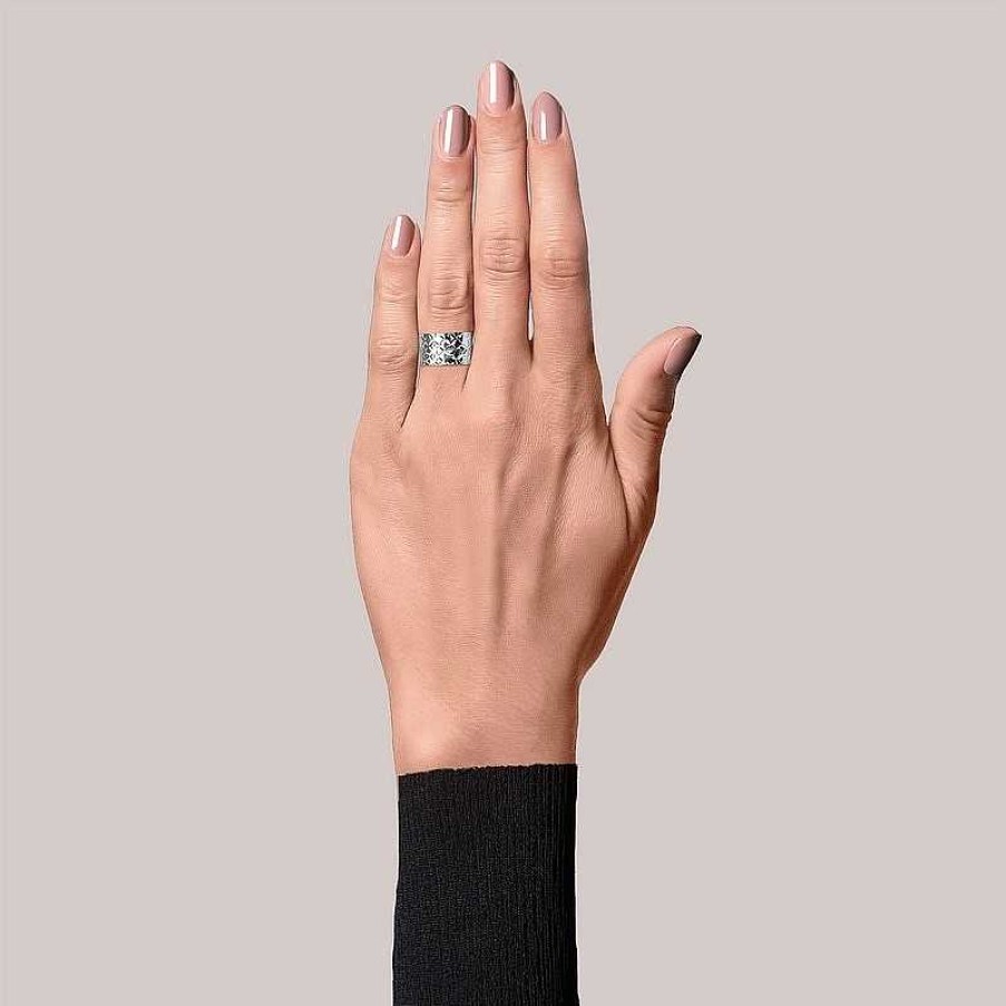 Ringe Jane Kønig | Jane K Nig - Big Reflection Ring In Silber**