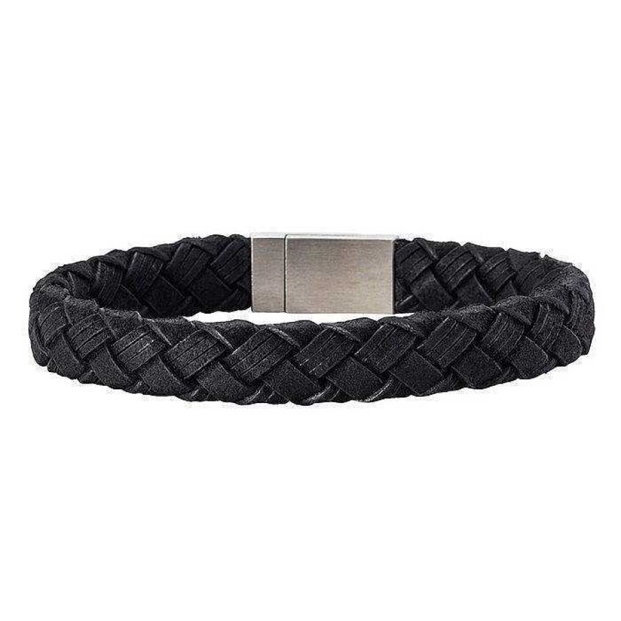 Armb Nder Nordahl Andersen | Son Of Noa Herrenarmband Aus Geflochtenem Schwarzem Leder