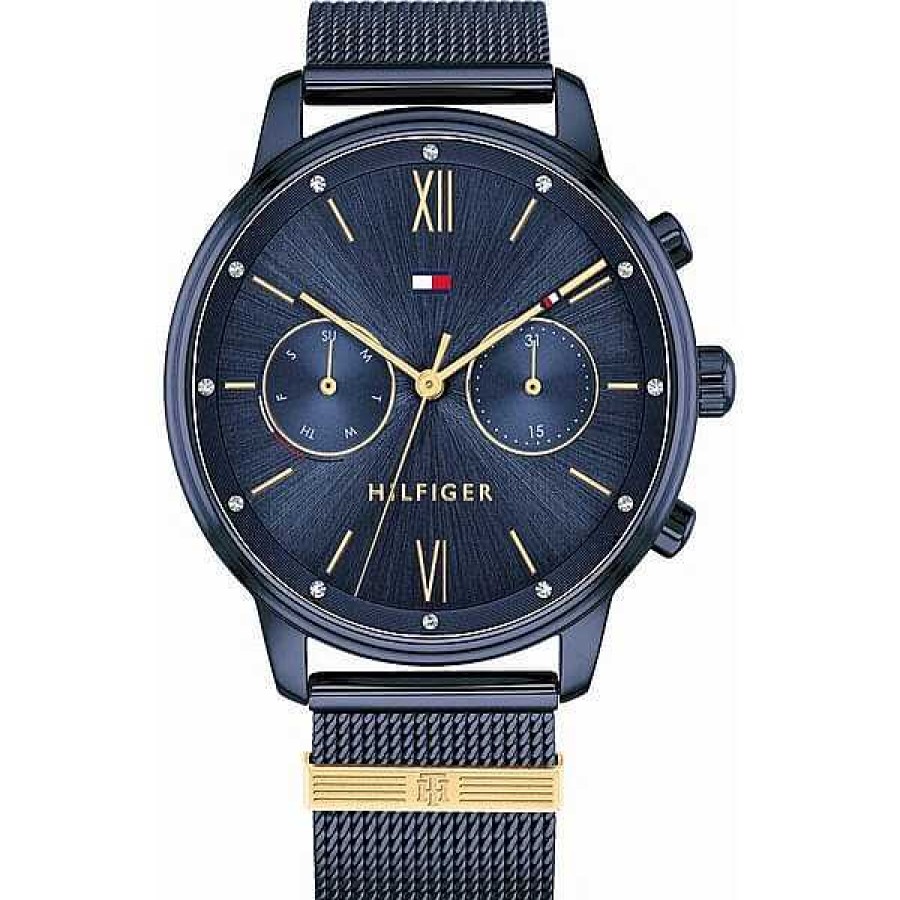 Uhren Tommy Hilfiger | Tommy Hilfiger - Damenuhr Mit Blauem Zifferblatt In Blauem Stahlgeh Use