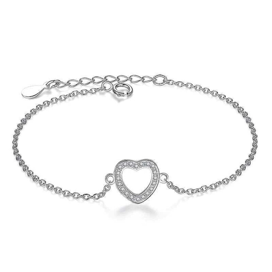 Armb Nder ByBirch | Bybirch - Armband In Silber Mit Herz