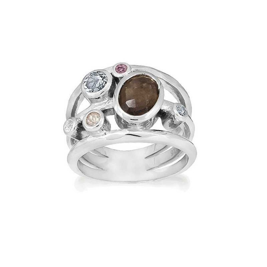 Ringe Rabinovich | Rabinovich - Glam-Ring Aus Silber Mit Farbigen Steinen