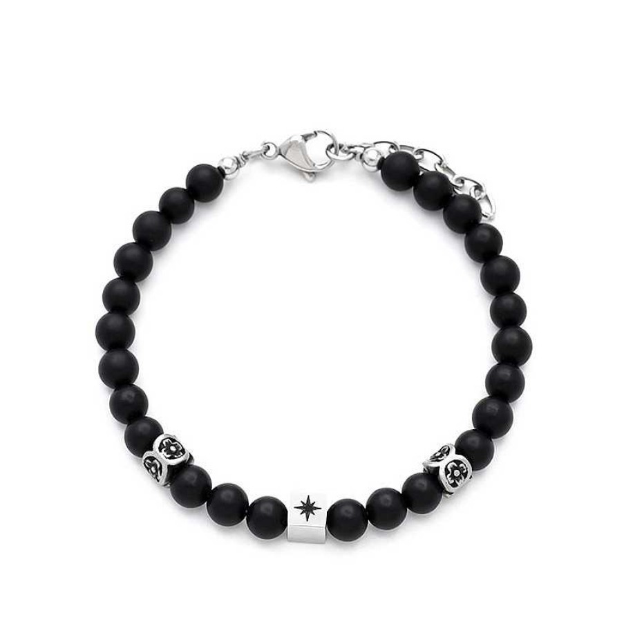 Armb Nder SAMIE | Samie - Noah Armband Mit Schwarzem Onyx