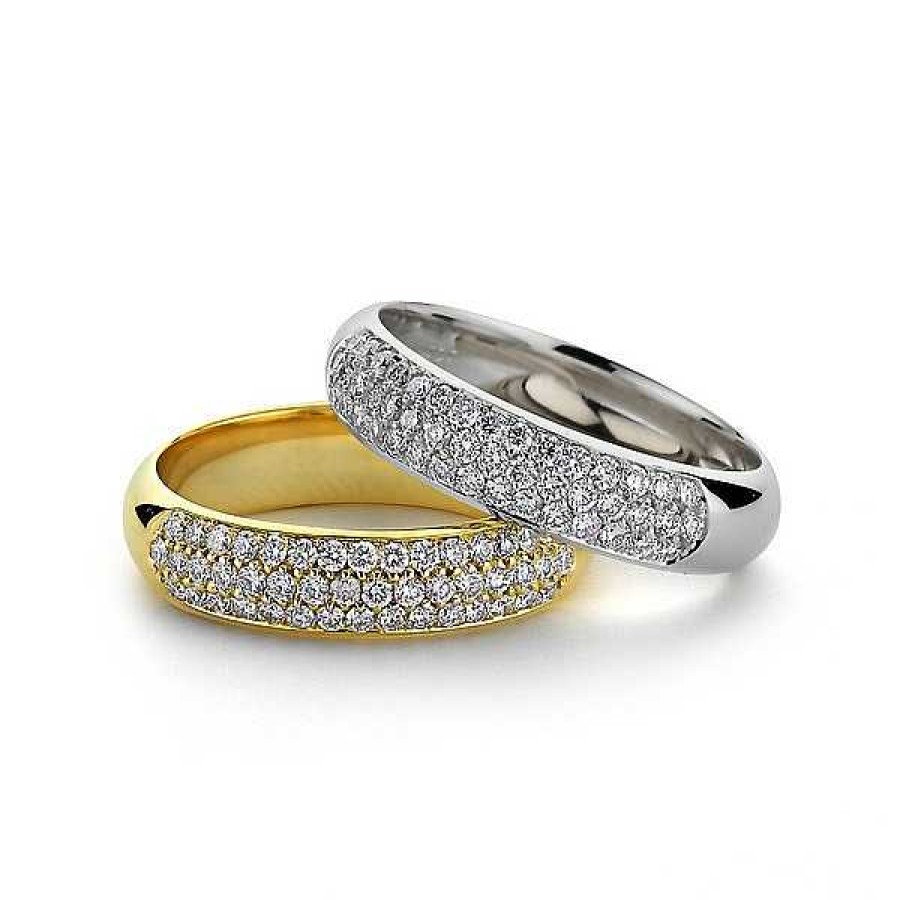 Ringe Nuran | Beaut Diamantring Aus 14Kt Gold Mit Insgesamt 0,29Ct