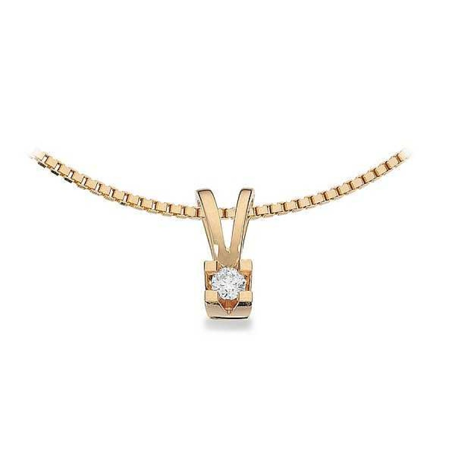 Halsketten Scrouples | Kleopatra Anh Nger Aus 14Kt. Gold 0,05Ct.-0,50Ct. Diamant