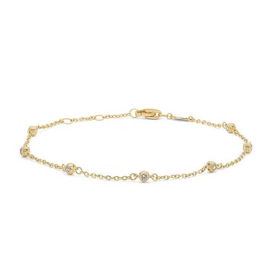 Armb Nder Mads Z | Mads Z - Nora Armband In 8Kt. Gold M. Zirkonia