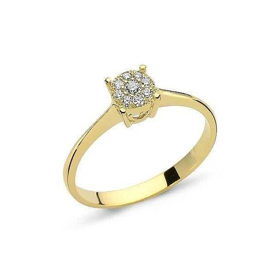 Ringe Nuran | 14 Kt. Koronett-Goldring Mit Diamanten Von 0,11-0,37 Ct.