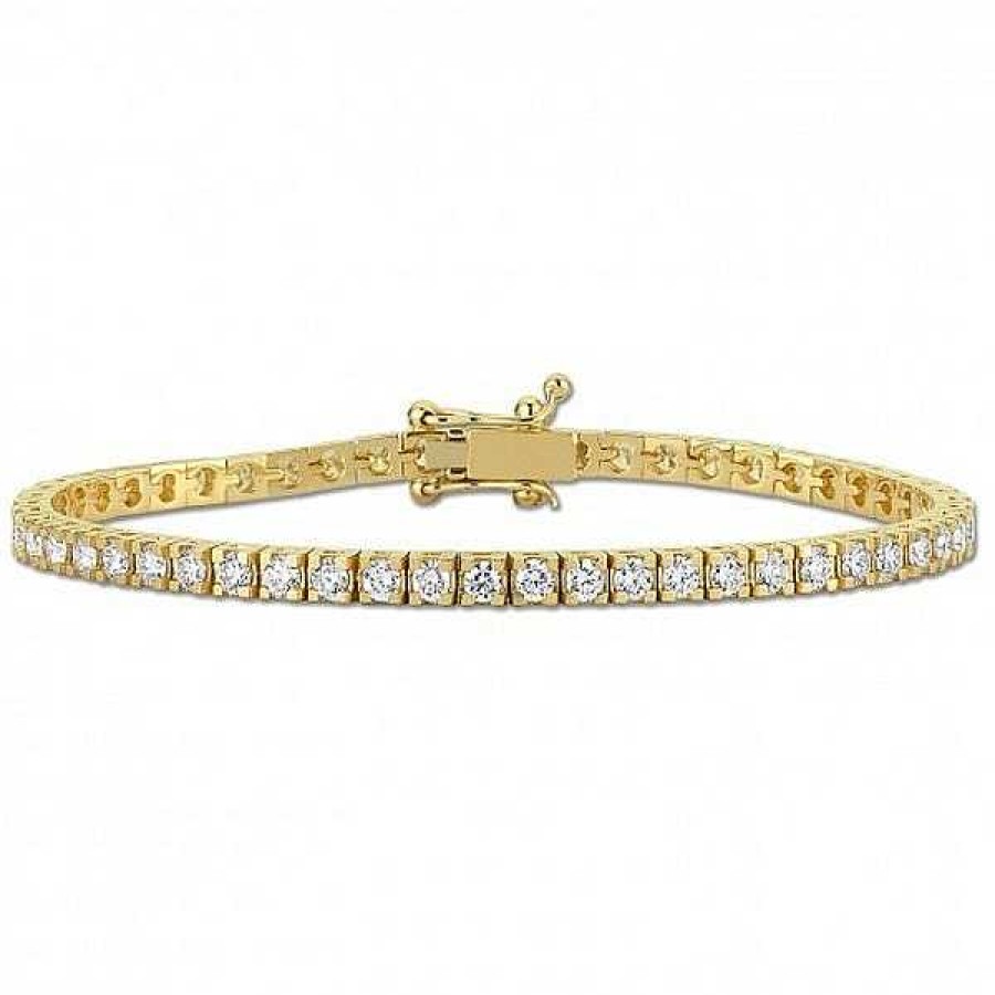 Armb Nder Nuran | Dazzling - Tennisarmband Aus 14 Karat Gold Mit Insgesamt 3,0 Karat. W/Si