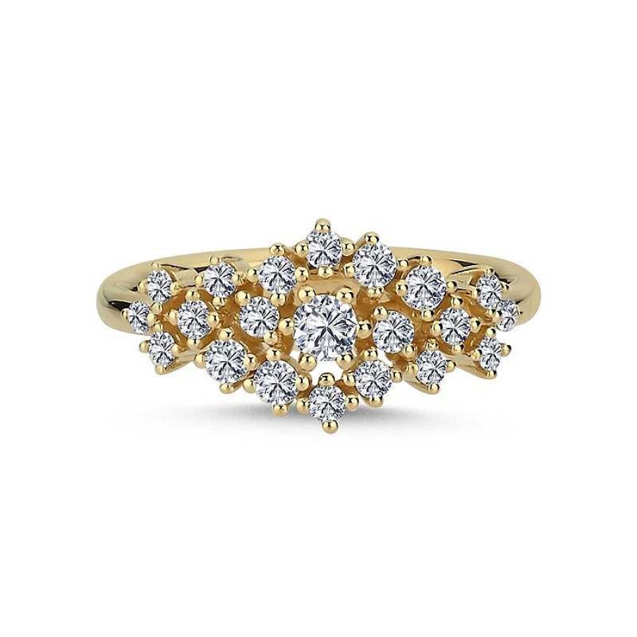 Ringe Nuran | Nuran - Twinkle-Diamantring Aus 14Kt. Gold Mit Insgesamt 0,51Ct.