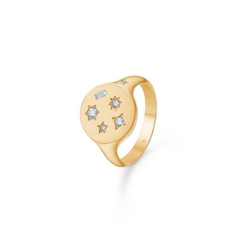 Ringe Mads Z | Mads Z - Diamantring Symphony Aus 14 Karat Gold Mit Insgesamt 0,25 Karat.