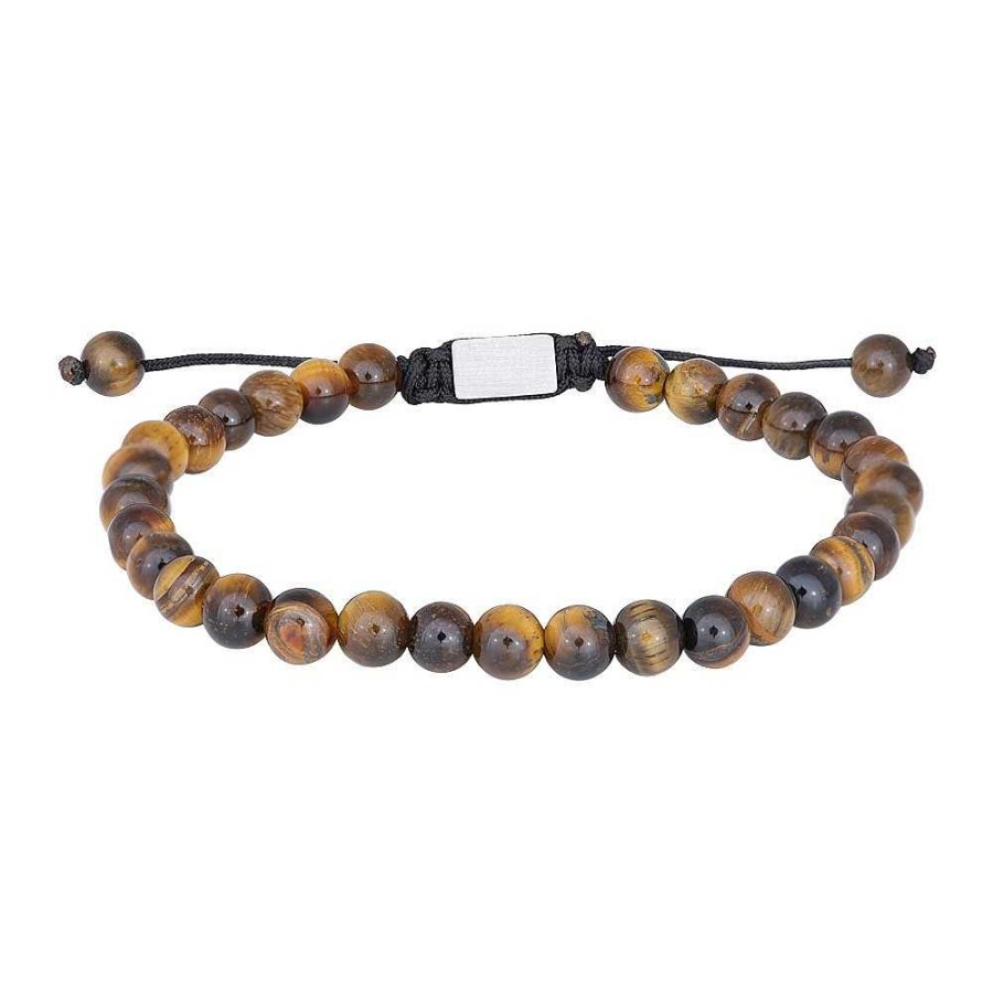 Armb Nder Nordahl Andersen | Son Of Noa Herrenarmband Mit Gl Nzendem Gelbem Tigerauge 19-25 Cm.