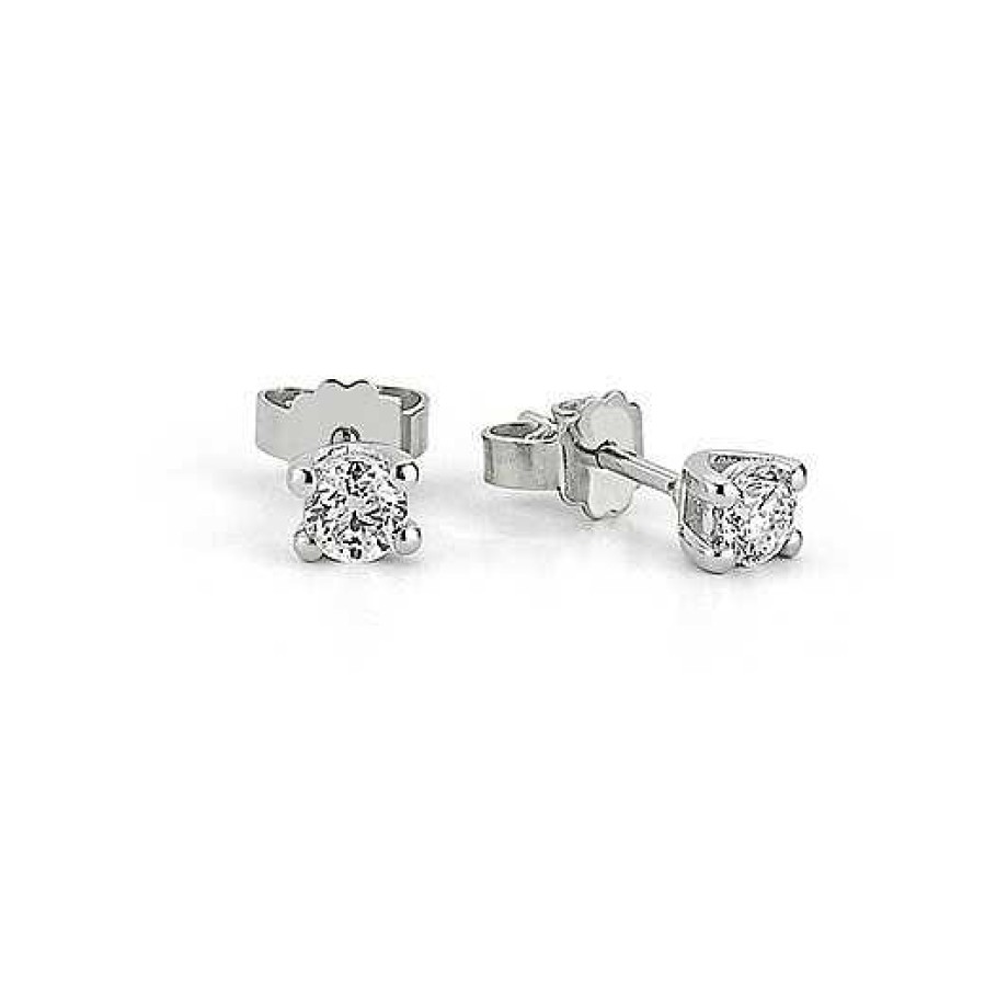 Ohrringe Nuran | 14 Kt. Tria Ohrstecker Aus Wei Gold, Mit Diamanten Von 0,08-0,28 Ct.