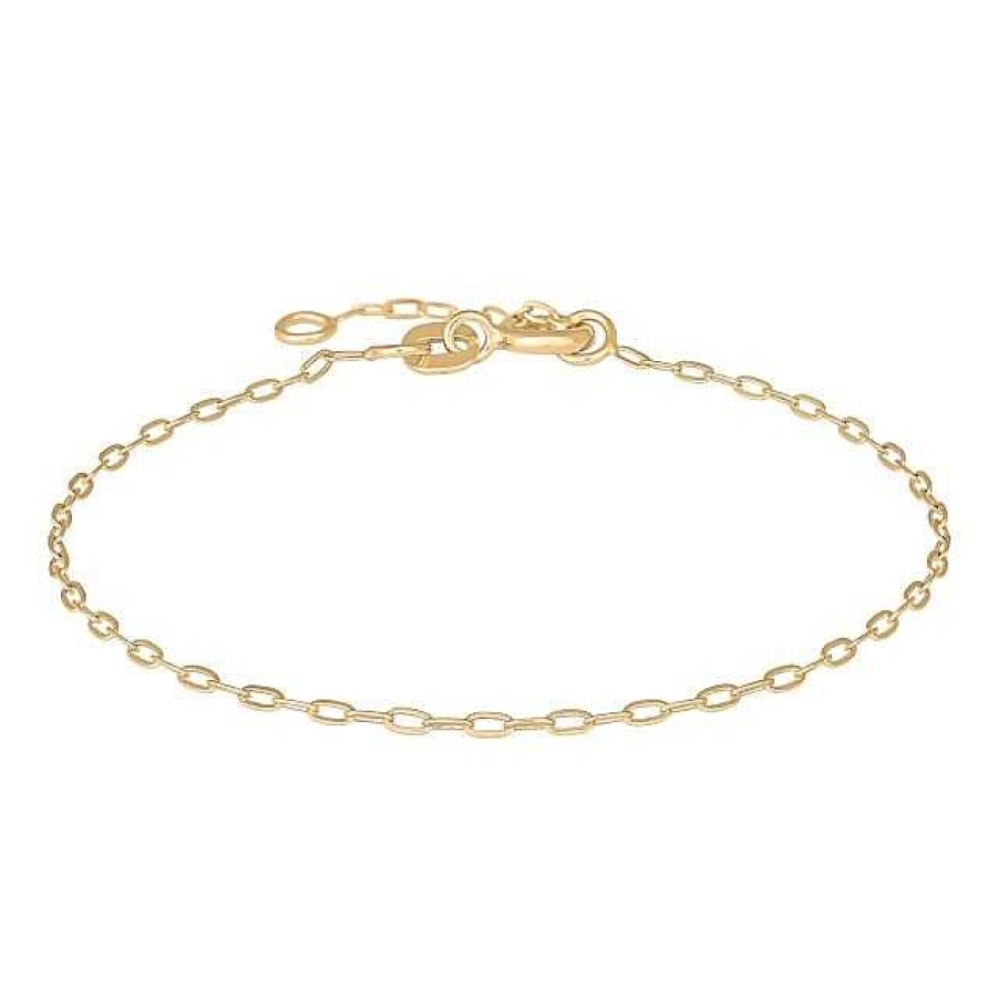 Armb Nder Siersbøl | Siersb L - Ankerarmband Mit Facettenschliff Aus 8Kt. Gold