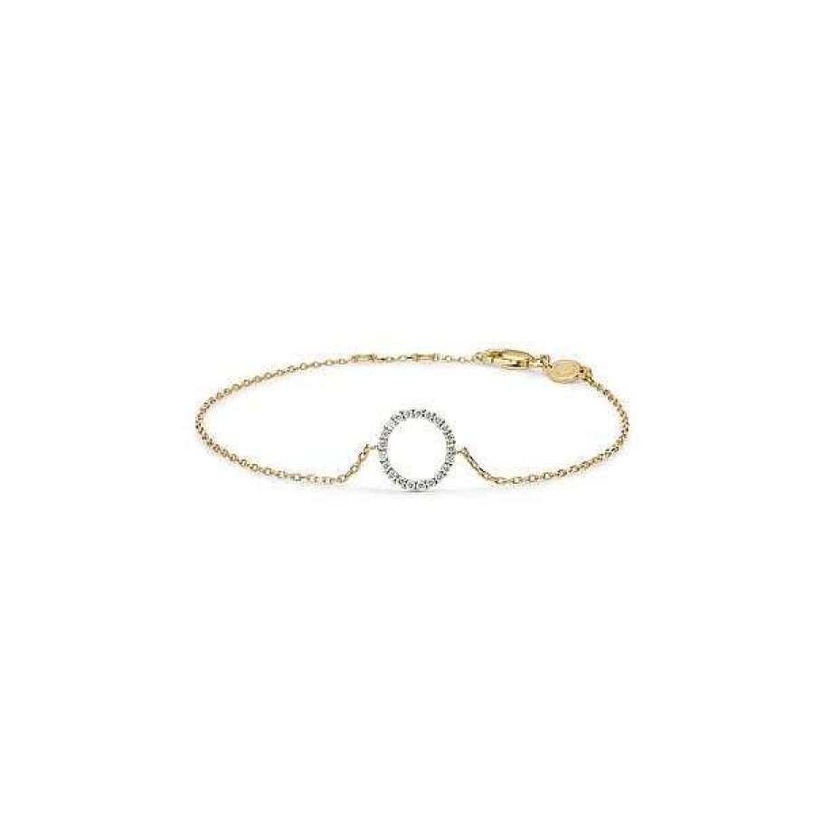 Armb Nder Mads Z | Mads Z - Diamant-Halo-Armband Aus 14Kt. Gold Und 0,12Ct.