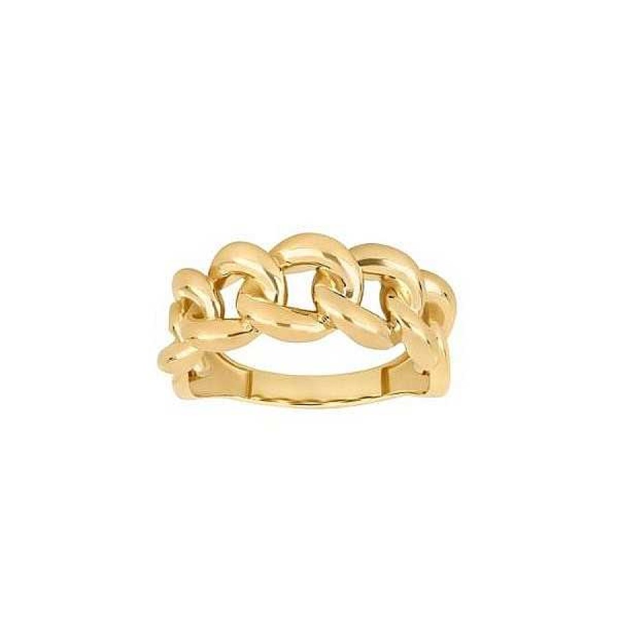 Ringe Siersbøl | Siersb L - Ring Aus 8 Karat Gold Mit Panzermotiv