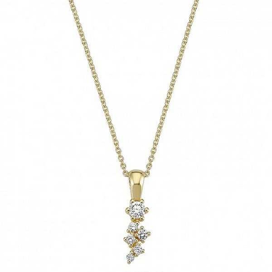 Halsketten Nuran | Twinkle - Anh Nger Aus 14Kt. Gold Mit 0,19Ct. Diamanten