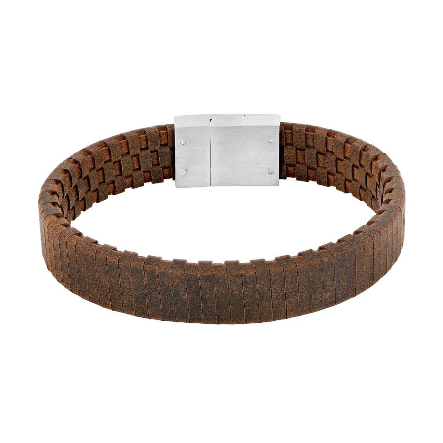 Armb Nder Nordahl Andersen | Son Of Noa - Herrenarmband, Braunes Kalbsleder, 19Cm