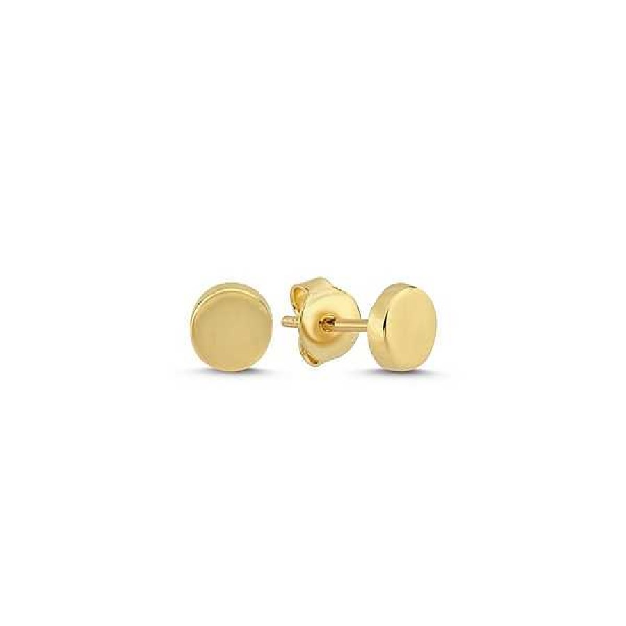 Ohrringe Melfia | Melfia Ohrstecker M Nze Aus 14Kt. Gold 5,5Mm