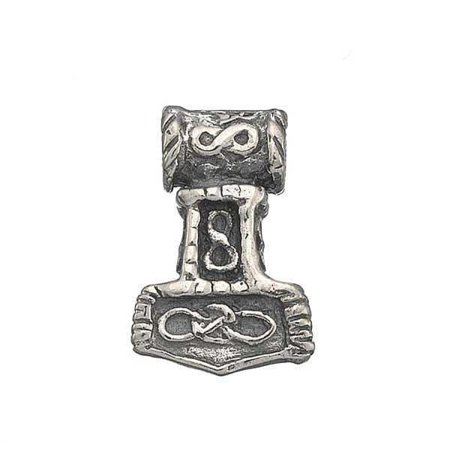 Halsketten Lund Copenhagen | Thor'S Hammer Anh Nger F R M Nner In Rustikalem Silber Oxidiert