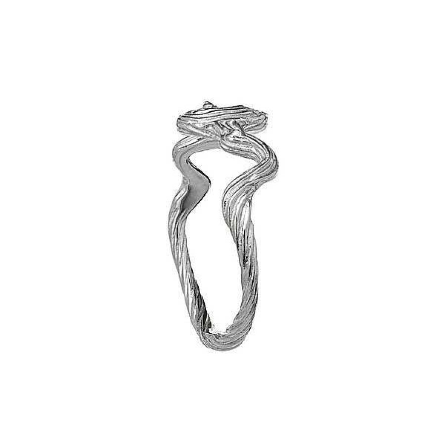 Ringe Maanesten | Maanesten - Freya-Ring Aus Silber Mit Rillen