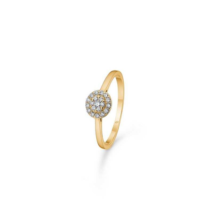 Ringe Mads Z | Mads Z - Eleanor Petite Ring Aus 14-Kar Tigem Gold Mit Einem Gesamtgewicht Von 0,16 Karat