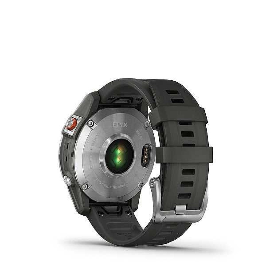 Uhren GARMIN | Garmin - Epix Gen 2 Smartwatch Mit Slate Steel Und Silikonarmband