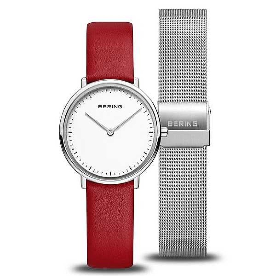 Uhren BERING | Bering - Ultra Slim Damenuhr Aus Poliertem Stahl 29 Mm