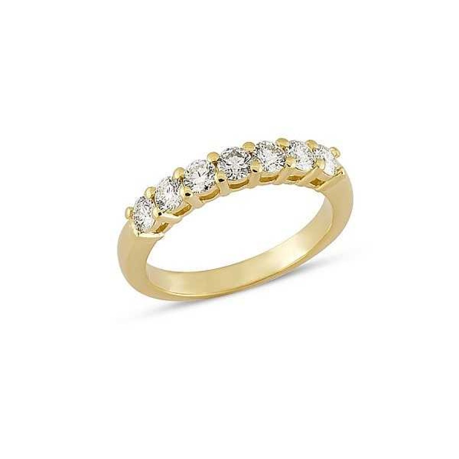 Ringe Nuran | Emma - Diamantring Aus 14 Karat Gold Von Nuran. 7 X 0,11 Karat.