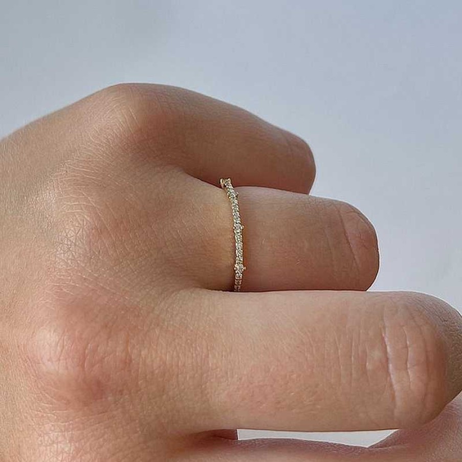 Ringe Nuran | Nuran - Noelle Ring Aus 14Kt. Gold Mit 0,18Ct. W/Si