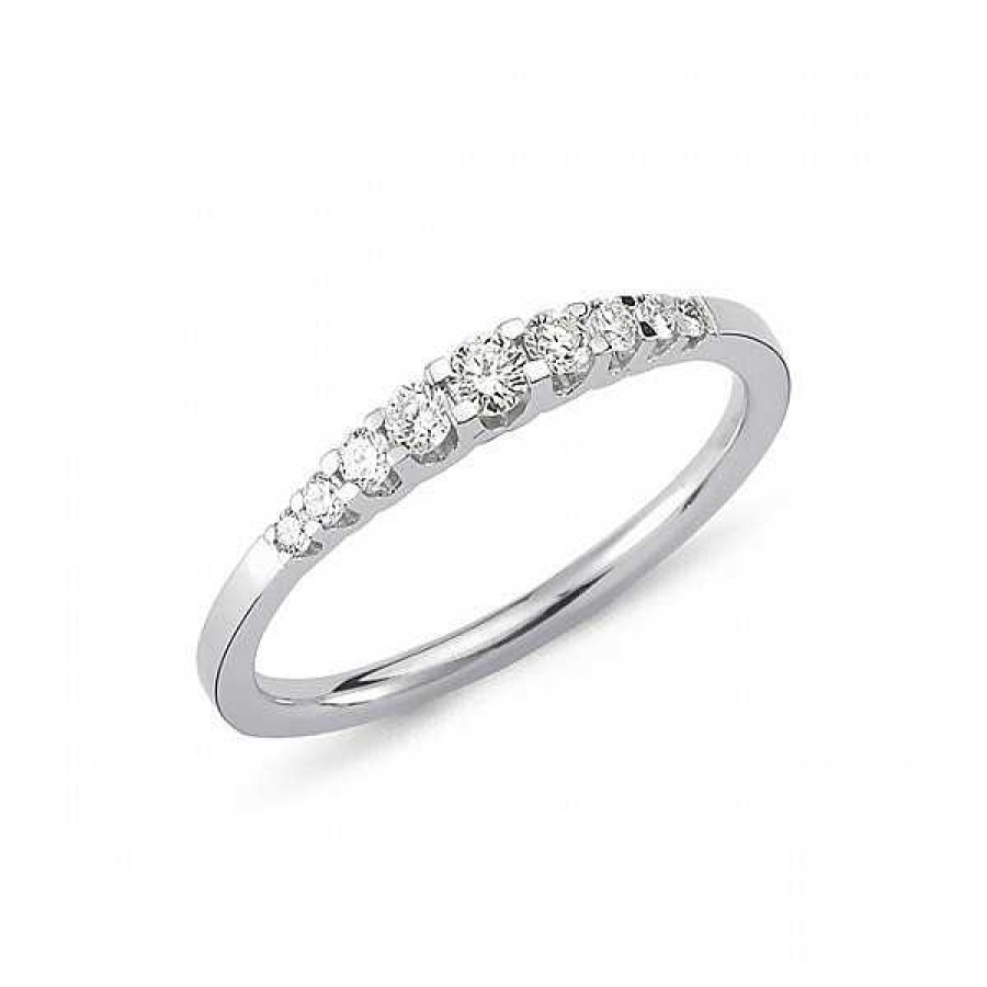 Ringe Nuran | 14Ct Empire Diamantring Aus 14Ct Wei Gold Mit 0,24Ct.