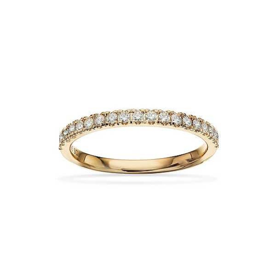 Ringe Scrouples | Dazzling - Ring Aus 14 Karat Gold Mit Insgesamt 0,24 Karat W/Si