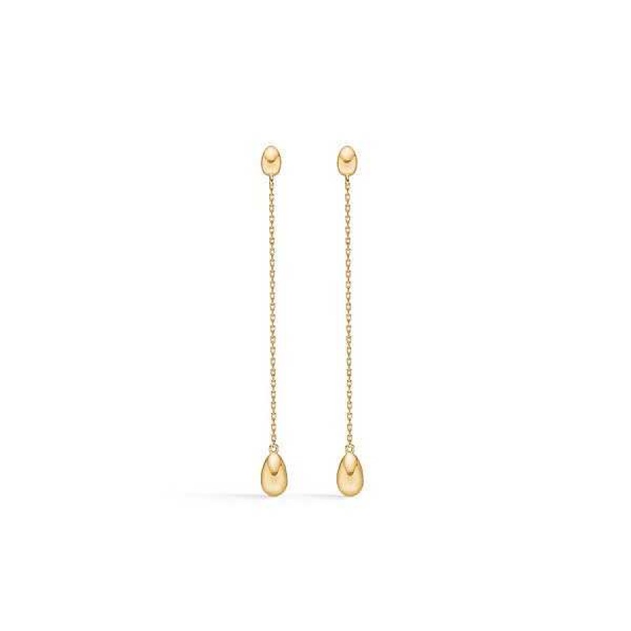 Ohrringe Mads Z | Mads Z - Ellipse-Ohrringe Aus 14 Karat Gold