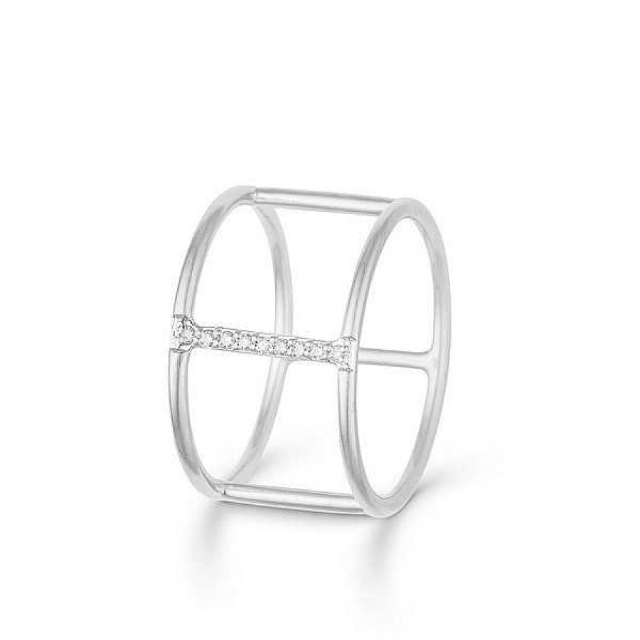 Ringe Mads Z | Mads Z - 2In1 Ring Aus Silber Mit Diamanten**