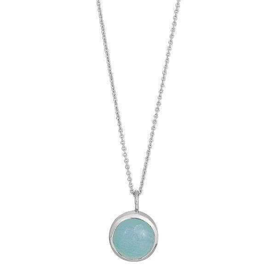 Halsketten Nordahl Andersen | Nordahl Schmuck - Big Sweets Silber Halskette Mit Blauem Chalcedon