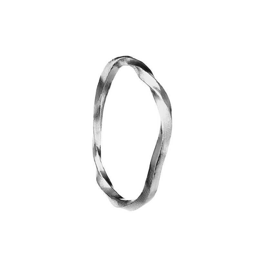 Ringe Maanesten | Maanesten - Siv Ring In Silber Mit Verdrehung