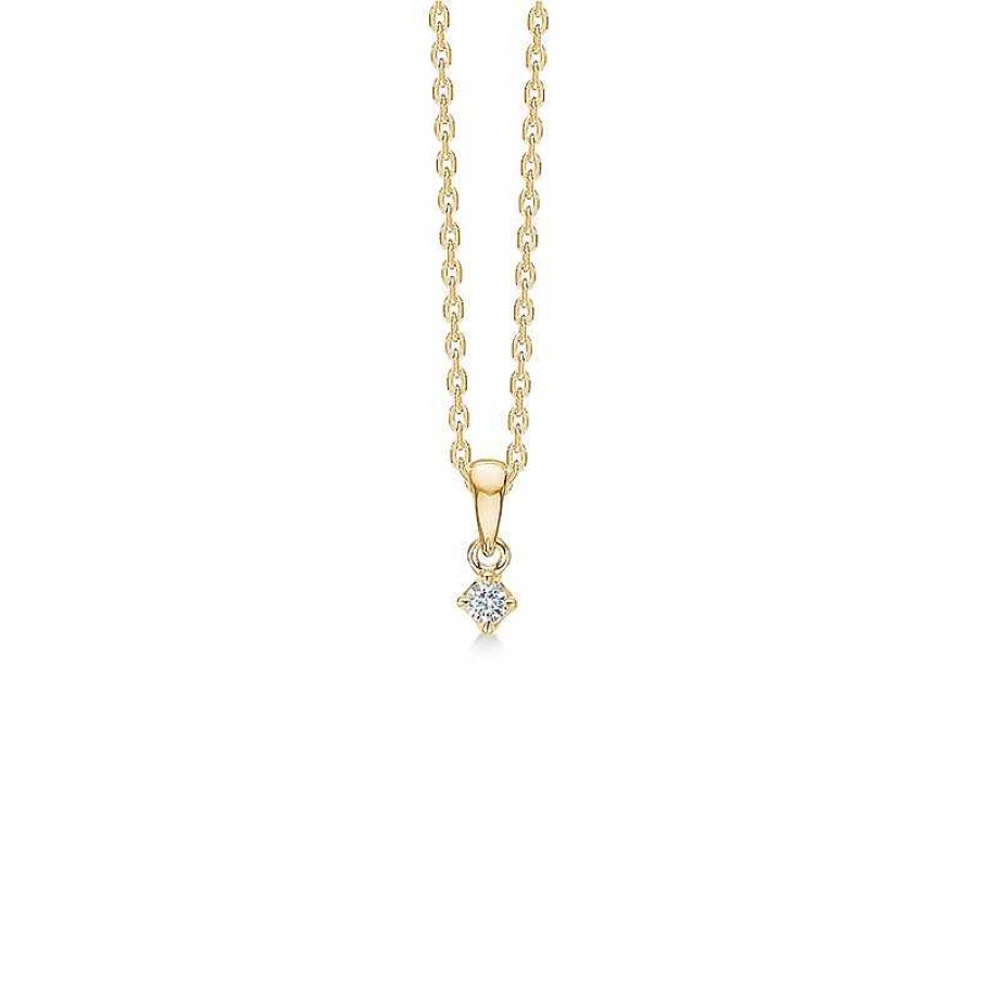 Halsketten Mads Z | Anh Nger Crown Aus 14 Kt. Gold Mit Diamanten Von 0,04 Ct. Bis 0,50 Ct.