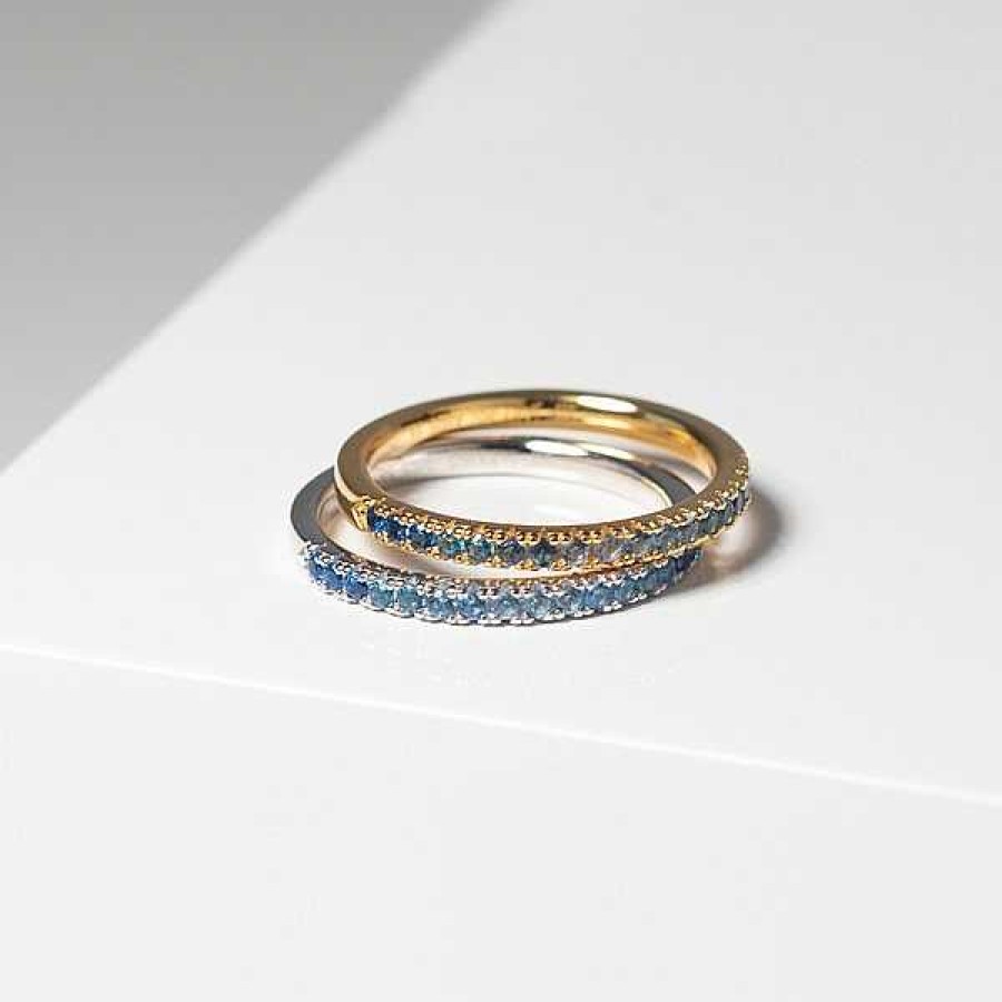 Ringe Sif Jakobs Jewellery | Sif Jakobs - Ellera-Ring Mit Blauem Zirkonia I Silber