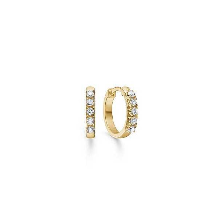 Ohrringe Mads Z | Mads Z - Crown Alliance Ohrringe Aus 14 Karat Gold Mit Diamanten Von Insgesamt 10 X 0,04 Karat.