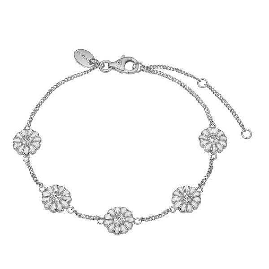 Armb Nder Christina Jewelry & Watches | Christina Collect - 5 Marguerites Armband In Silber