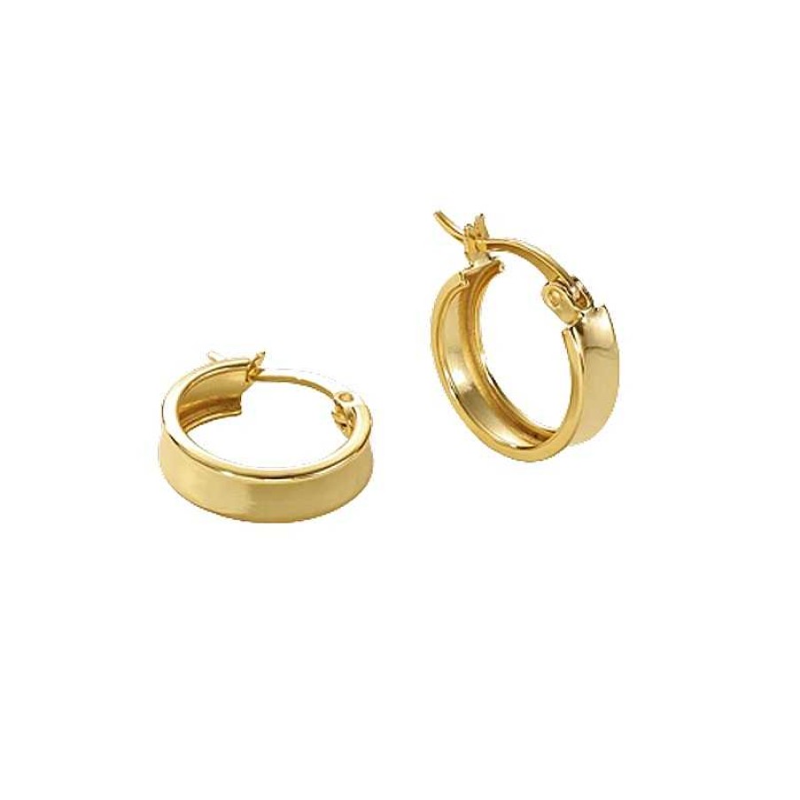 Ohrringe ByBirch | Bybirch - Sade Hoops In Blank Vergoldete Silber