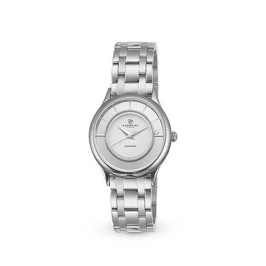 Uhren Christina Jewelry & Watches | Christina Collect - Uhr Aus Silber Mit Wei Em Zifferblatt Und Stoppern