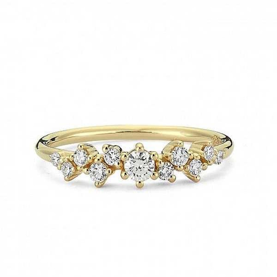 Ringe Nuran | Twinkle - Ring Aus 14Kt. Gold Mit 0,26-0,36Ct. Diamanten