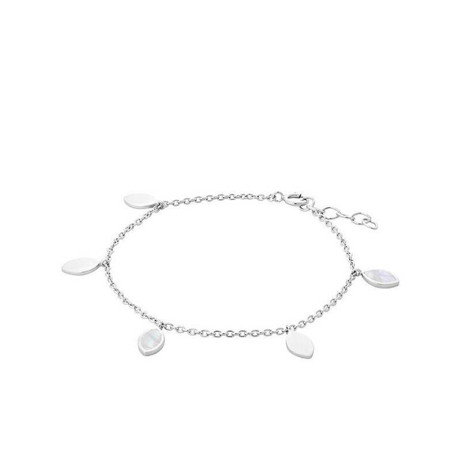 Armb Nder Pernille Corydon | Pernille Corydon - Flake-Armband Aus Silber Mit Perlmutt