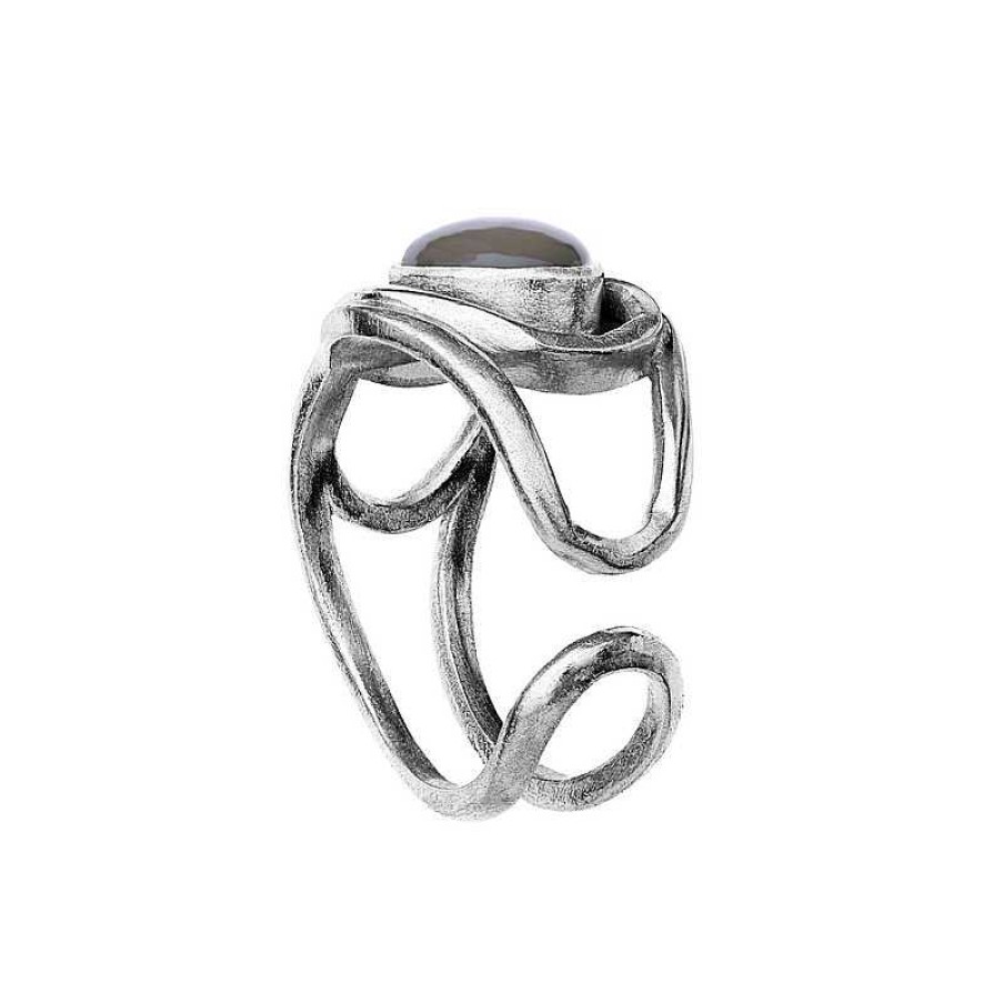 Ringe Maanesten | Maanesten - Naomi Ring In Silber Mit Mondstein**